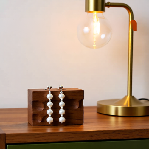 Freshwater Pearl Drop Sterling Silver Earrings